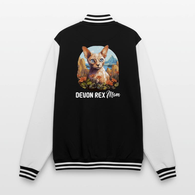 Devon Rex Kätzchen Devon Rex Katze College-Sweatjacke