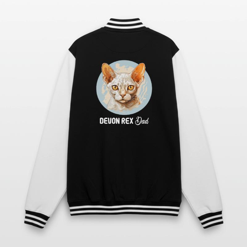 Devon Rex Kitten Devon Rex Cat College Sweat Jacket