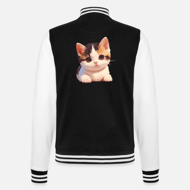 Munchkin Kitten Munchkin Cat - College Sweat Jacket - black/white
