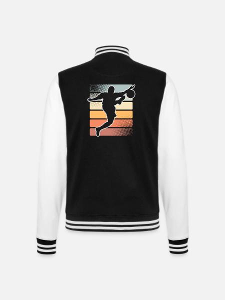 Fußball Fußballer - College-Sweatjacke - Schwarz/Weiß