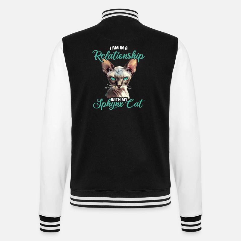 Chaton Sphynx Chat Sphynx - Veste Teddy - noir/blanc