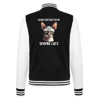 Chaton Sphynx Chat Sphynx - Veste Teddy - noir/blanc - Dos - Marisol (170cm)