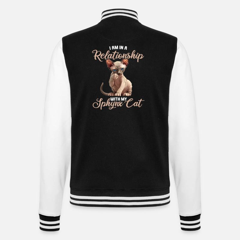 Chaton Sphynx Chat Sphynx - Veste Teddy - noir/blanc