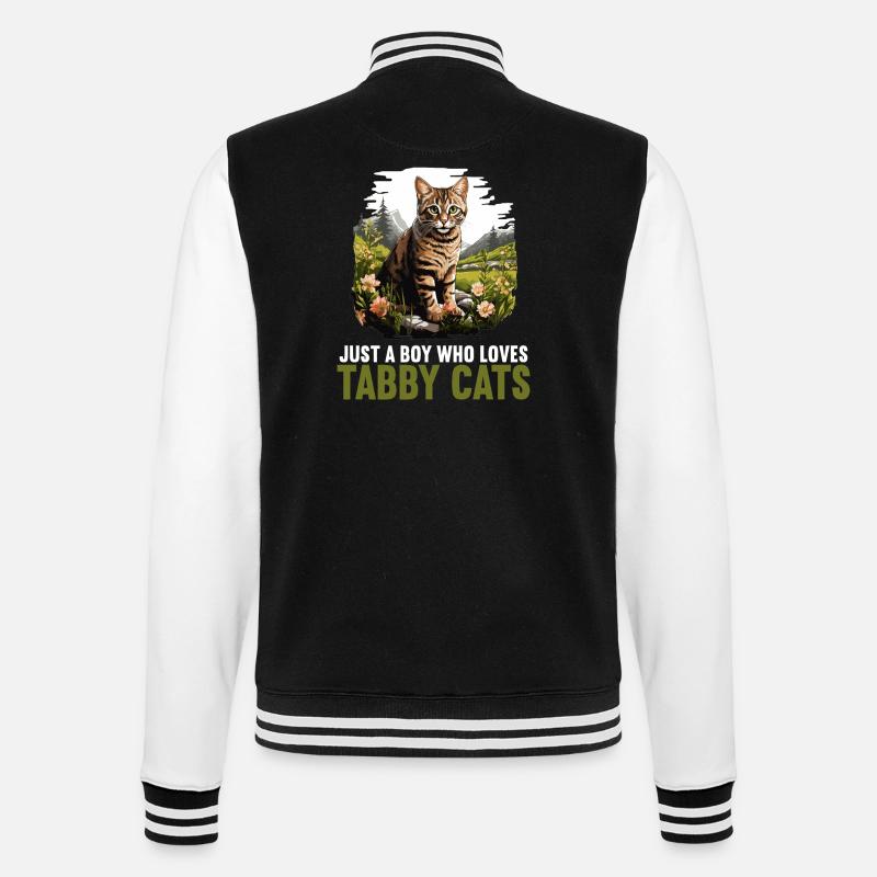 Tabby Kätzchen Tabby Katze - College-Sweatjacke - Schwarz/Weiß