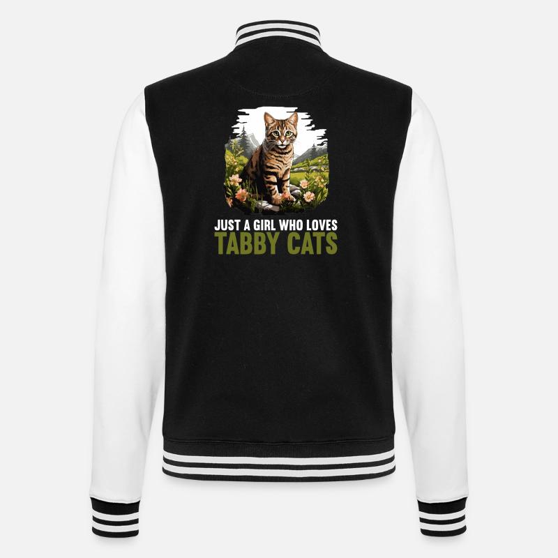 Tabby Kätzchen Tabby Katze - College-Sweatjacke - Schwarz/Weiß