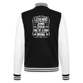 Vintage 2014 Juin 2014 Rétro Juin cadeau cool 2014 - Veste Teddy - noir/blanc - Dos - Marisol (170cm)