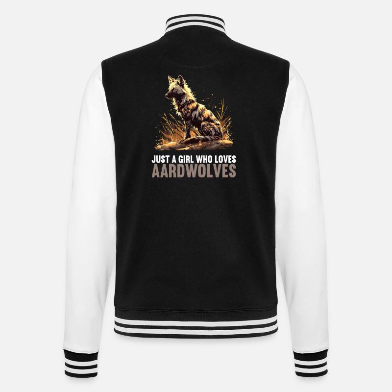Loups d’Aardwolf - Veste Teddy - noir/blanc