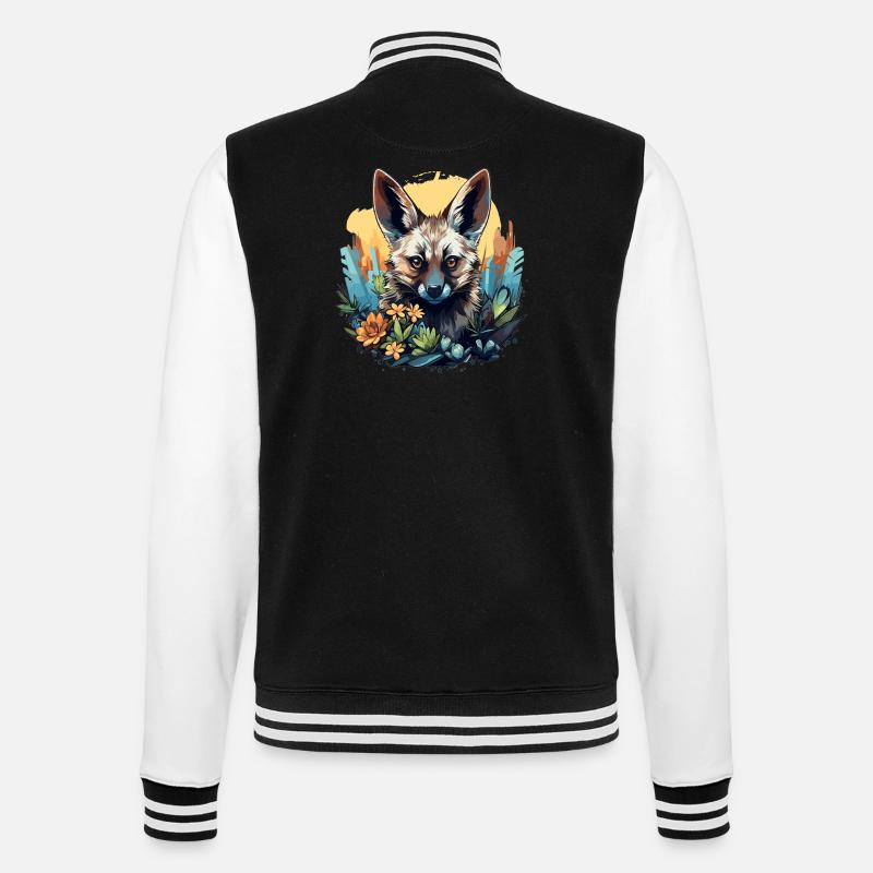 Loups d’Aardwolf - Veste Teddy - noir/blanc