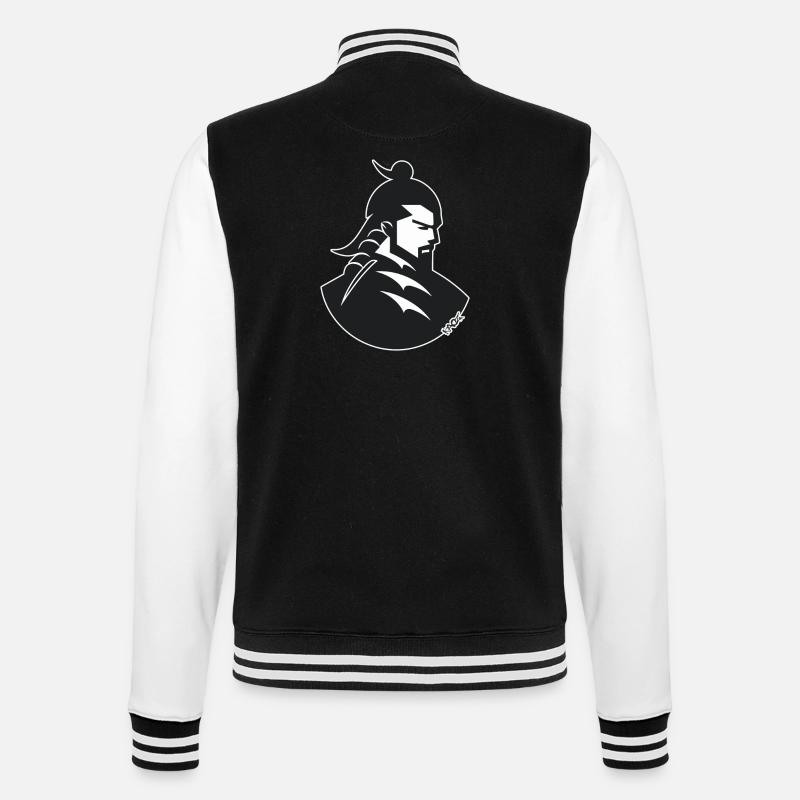 A Japanese Samurai Shogun - College Sweat Jacket - black/white
