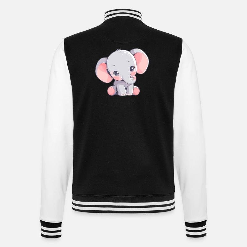 Éléphant Éléphant - Veste Teddy - noir/blanc