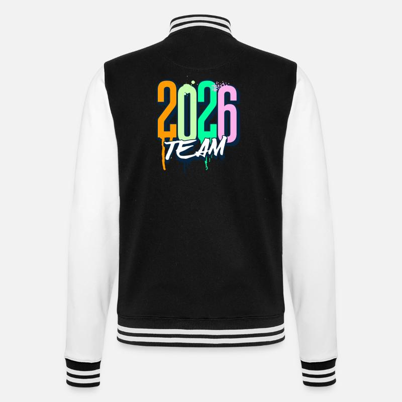 2026 Team - College Sweat Jacket - black/white