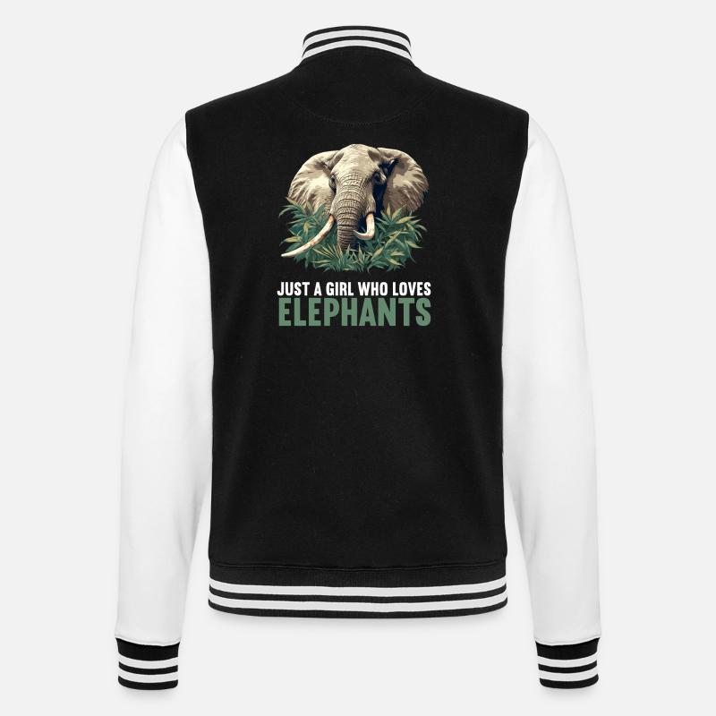 Elephant Elephant - College Sweat Jacket - black/white