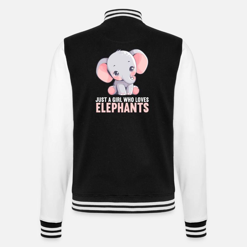 Elephant Elephant - College Sweat Jacket - black/white
