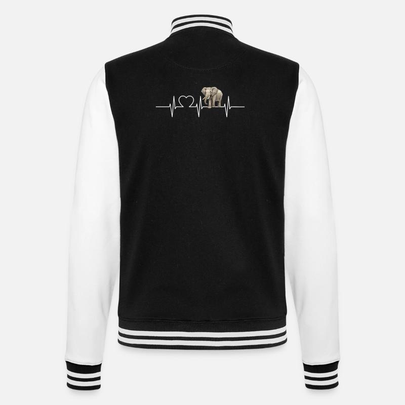 Elephant Elephant - College Sweat Jacket - black/white