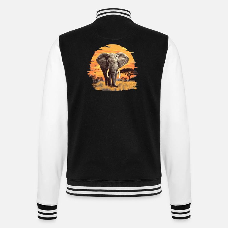 Éléphant Éléphant - Veste Teddy - noir/blanc