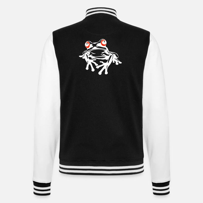 Tree Frog Baumfrösche Baumfrosch - College Sweat Jacket - black/white
