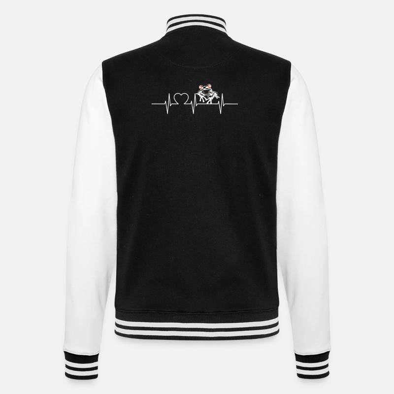 Tree Frog Baumfrösche Baumfrosch - College Sweat Jacket - black/white
