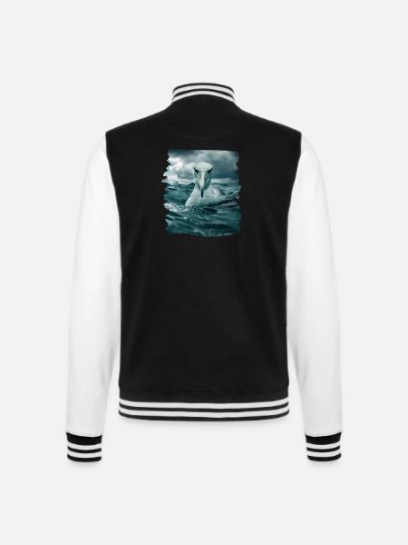 Albatross Albatrosse Albatros - College-Sweatjacke - Schwarz/Weiß
