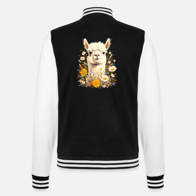 Alpaca Alpacas Alpaca - College Sweat Jacket - black/white