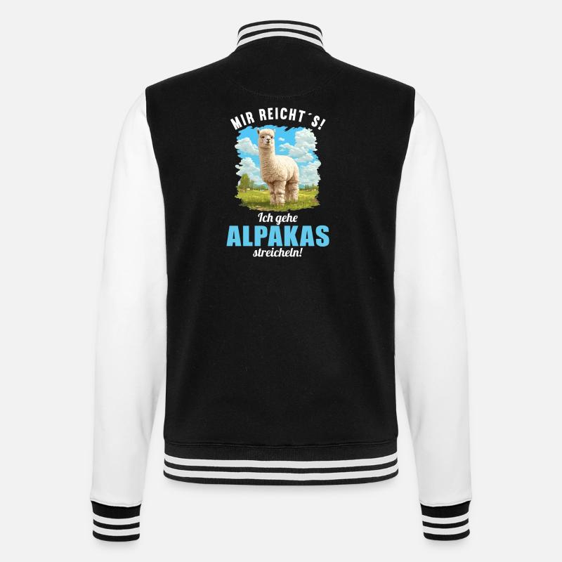 Alpaca Alpacas Alpaca - College Sweat Jacket - black/white