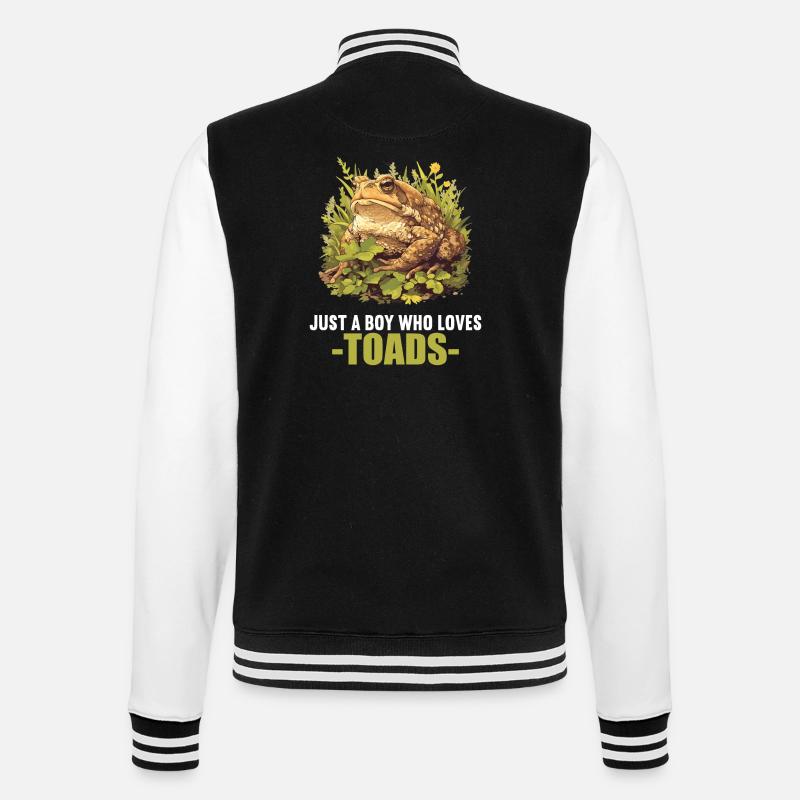 Toad Kröten Kröte - College-Sweatjacke - Schwarz/Weiß