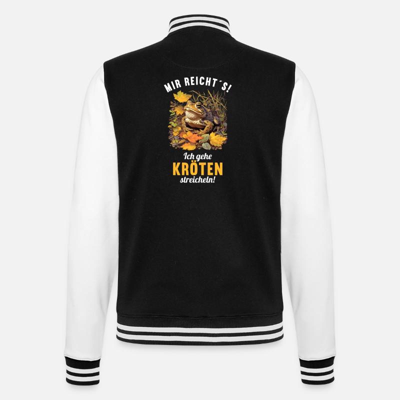 Toad Kröten Kröte - College-Sweatjacke - Schwarz/Weiß