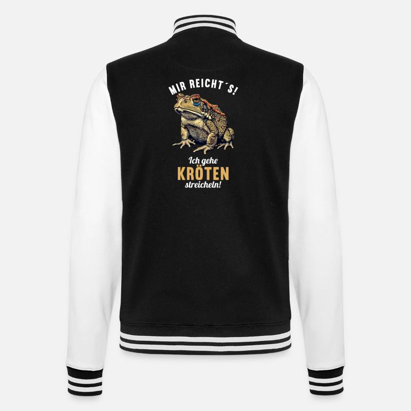 Toad Kröten Kröte - College-Sweatjacke - Schwarz/Weiß