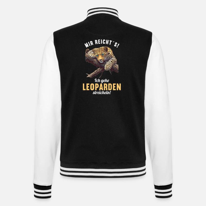 Léopard léopard - Veste Teddy - noir/blanc