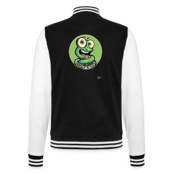 Recrue drôle de l’année : Cartoon Worm - Veste Teddy - noir/blanc - Dos - Marisol (170cm)