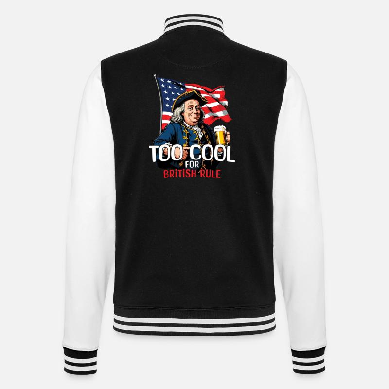 No British rule Celebrate the - College Sweat Jacket - black/white