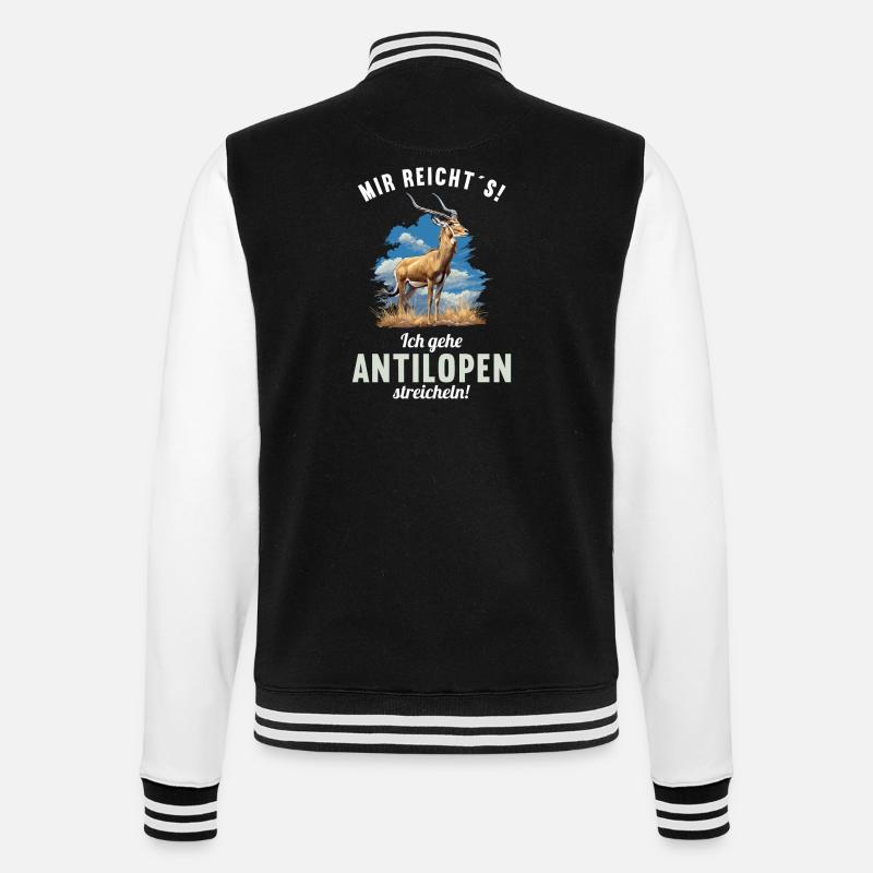 Antelope Antilopen Antilope - College Sweat Jacket - black/white