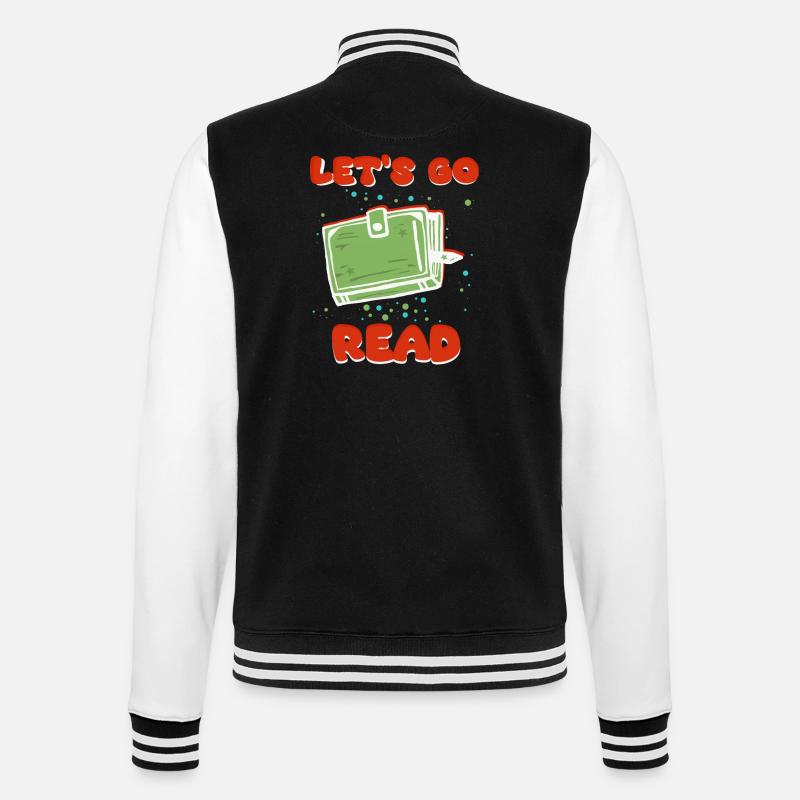 Reader Reading Lovers - College Sweat Jacket - black/white