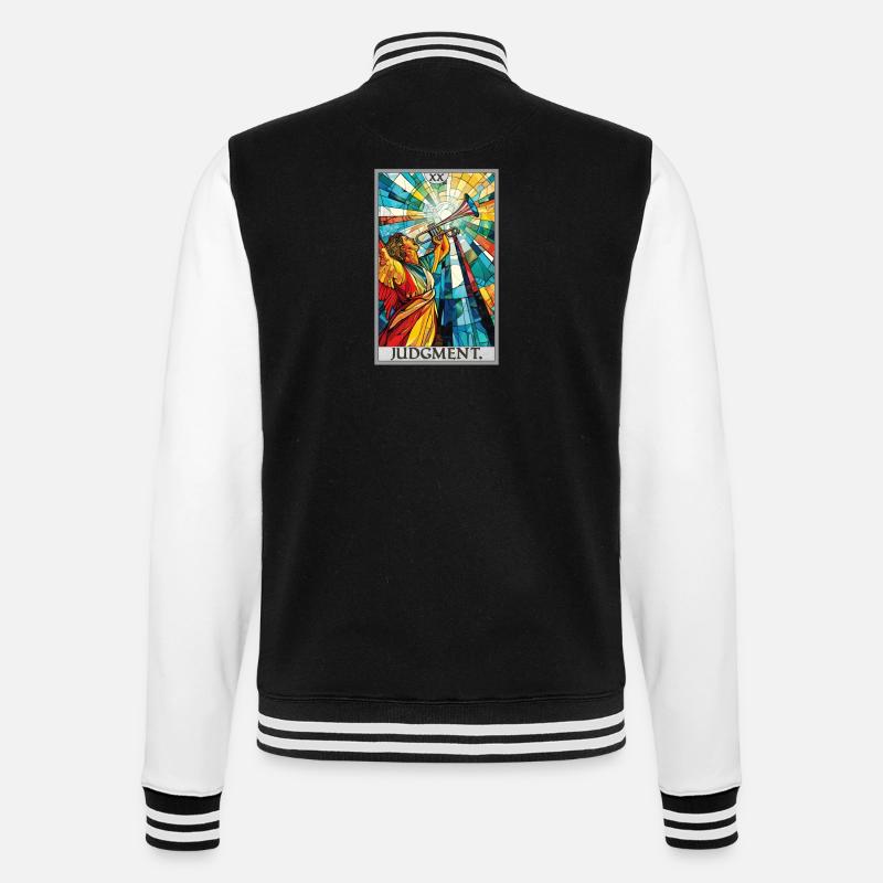 Tarotkarten Tarotkarte 20 Judgment Gericht - College-Sweatjacke - Schwarz/Weiß