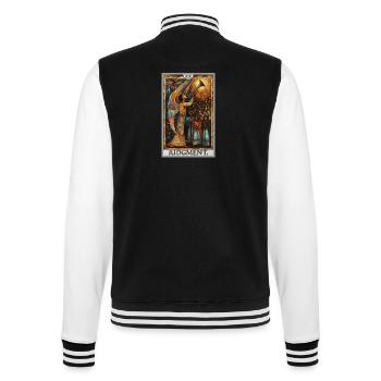 Tarotkarten Tarotkarte 20 Judgment Gericht - College-Sweatjacke - Schwarz/Weiß - Hinten - Marisol (170cm)