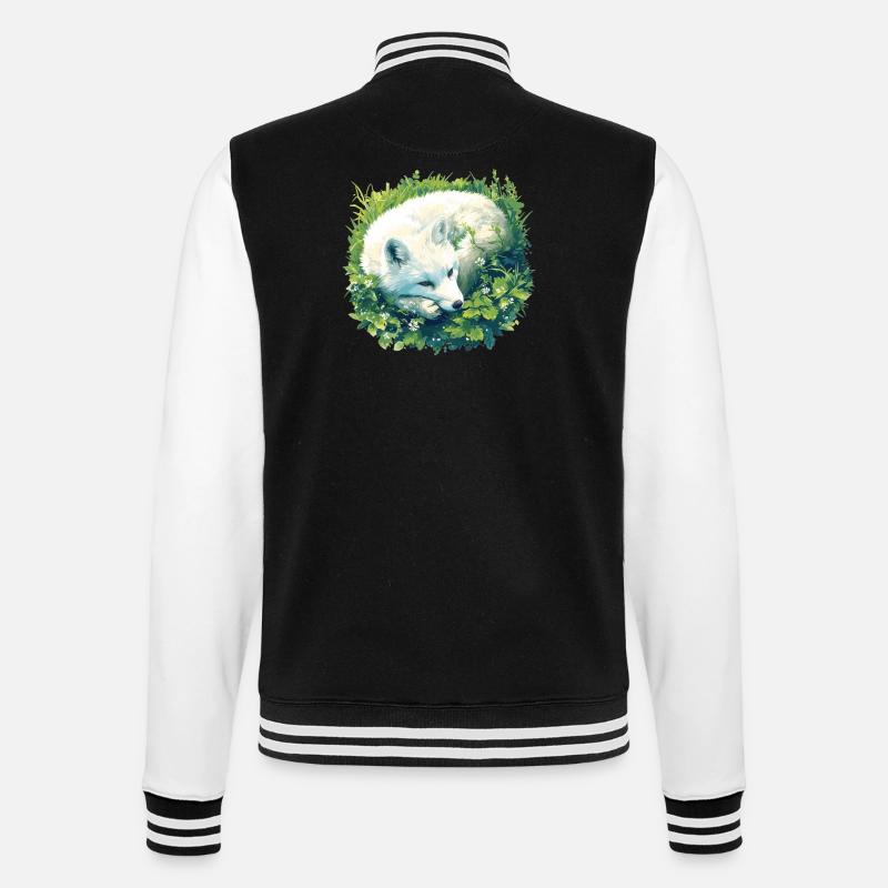 Arctic Fox Polarfüchse Polarfuchs - College Sweat Jacket - black/white