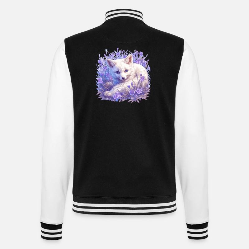 Arctic Fox Polarfüchse Polarfuchs - College Sweat Jacket - black/white