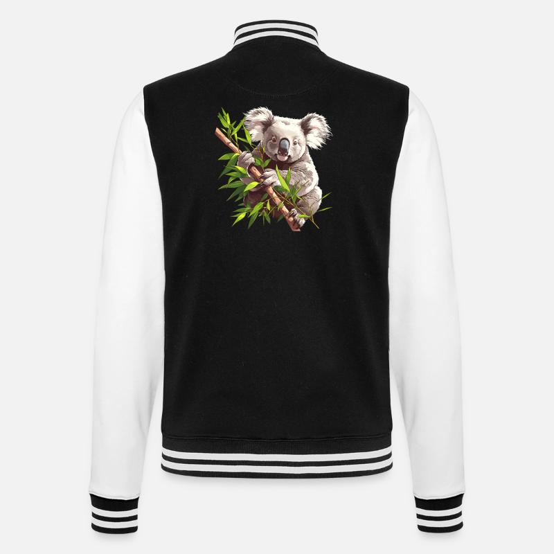 Koalas Koala - Veste Teddy - noir/blanc
