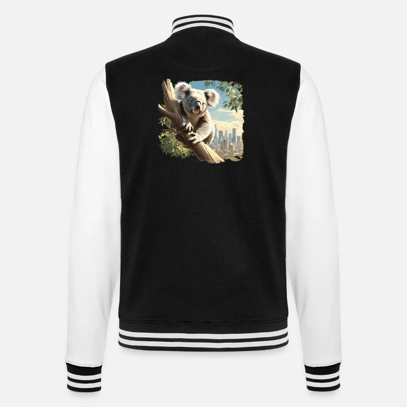 Koalas Koala - College Sweat Jacket - black/white