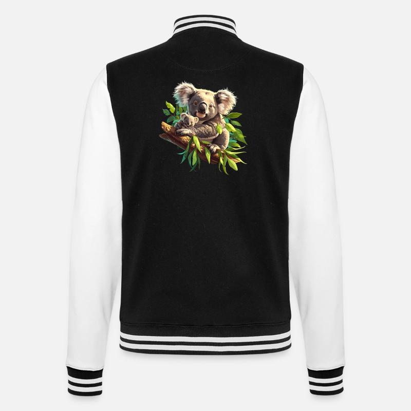 Koalas Koala - Veste Teddy - noir/blanc