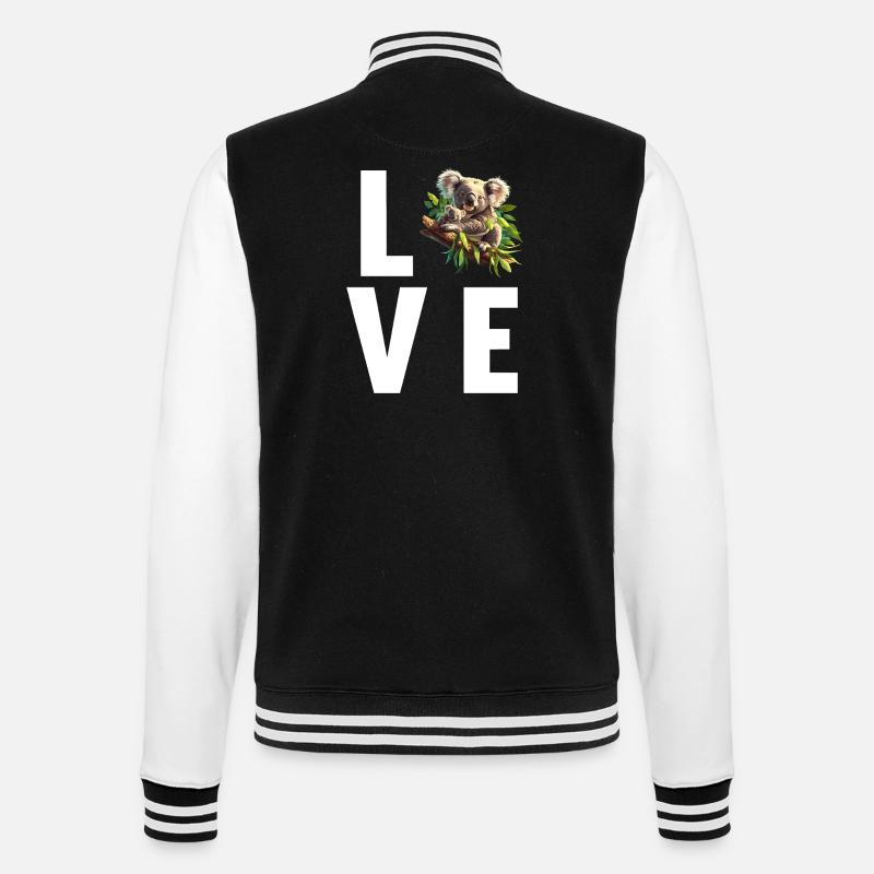 Koalas Koala - Veste Teddy - noir/blanc