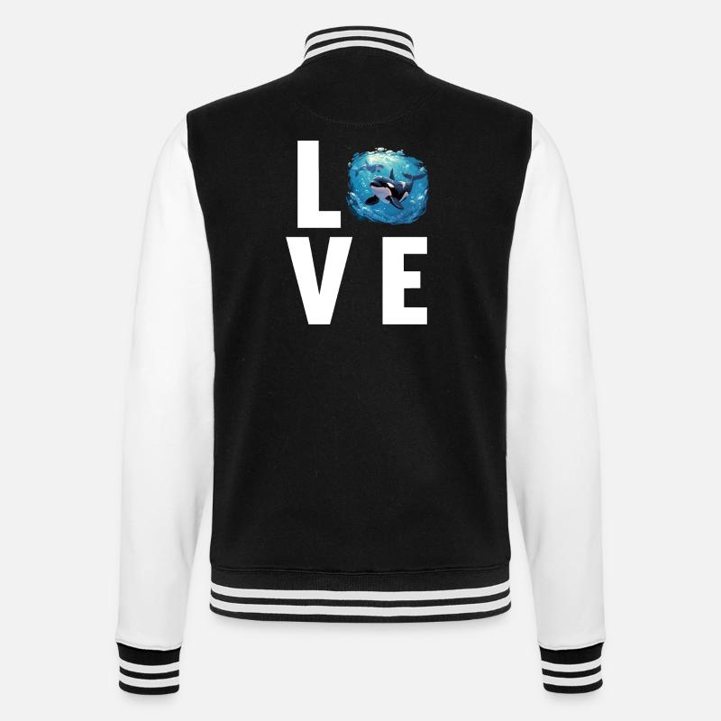Orques Orques - Veste Teddy - noir/blanc