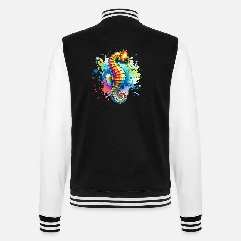 Hippocampe Hippocampe - Veste Teddy - noir/blanc
