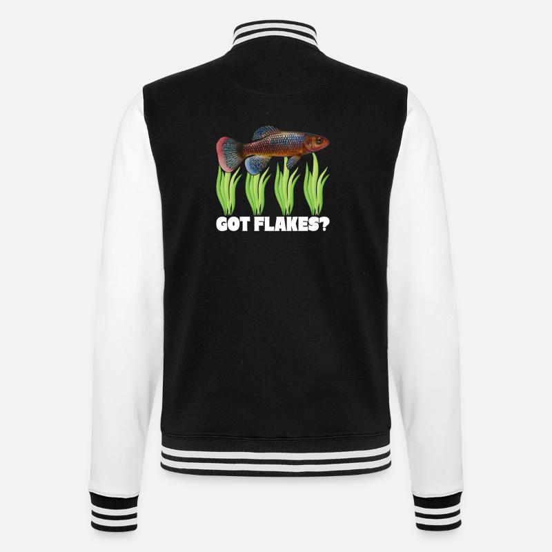 Killifish Quarium Fish - Veste Teddy - noir/blanc