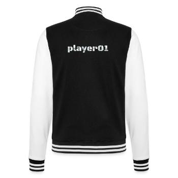 Spieler 01 Kühnes Statement Player 01 Bold - College-Sweatjacke - Schwarz/Weiß - Hinten - Marisol (170cm)