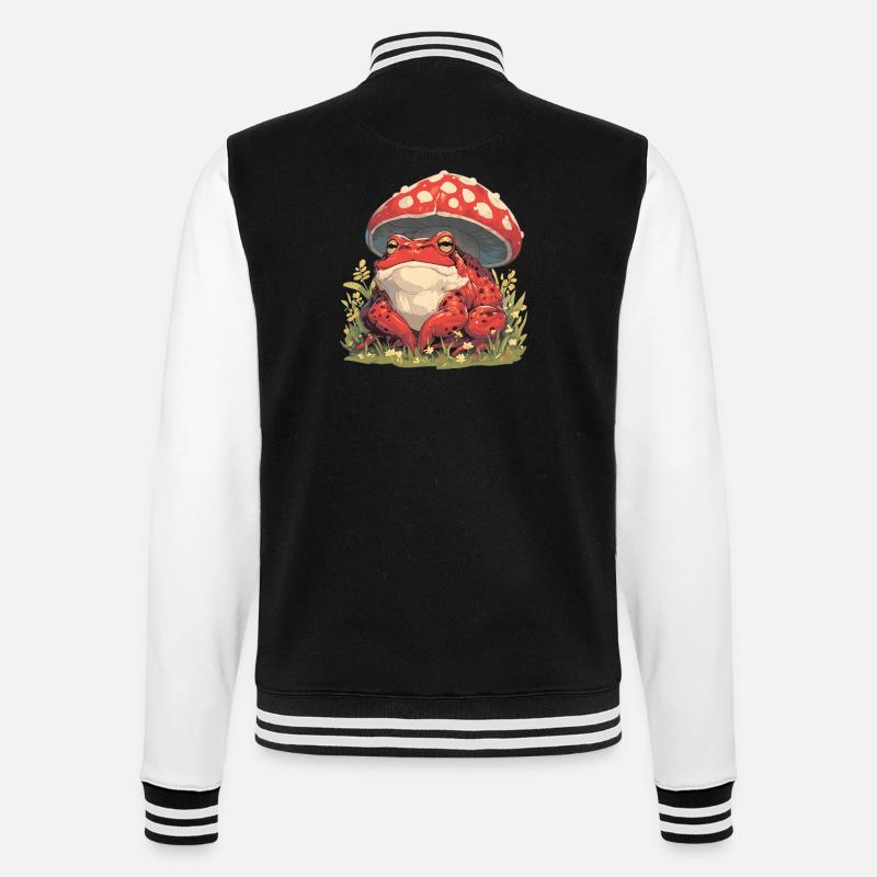 Toad Kröten Kröte - College-Sweatjacke - Schwarz/Weiß