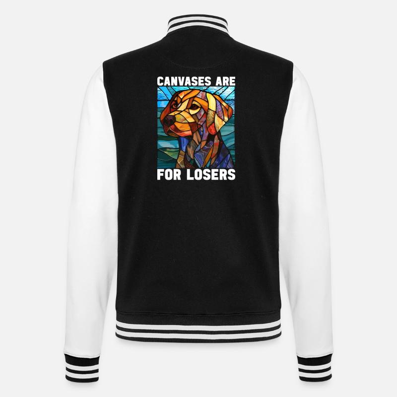 Vitrail artiste Vitrail Art - Veste Teddy - noir/blanc