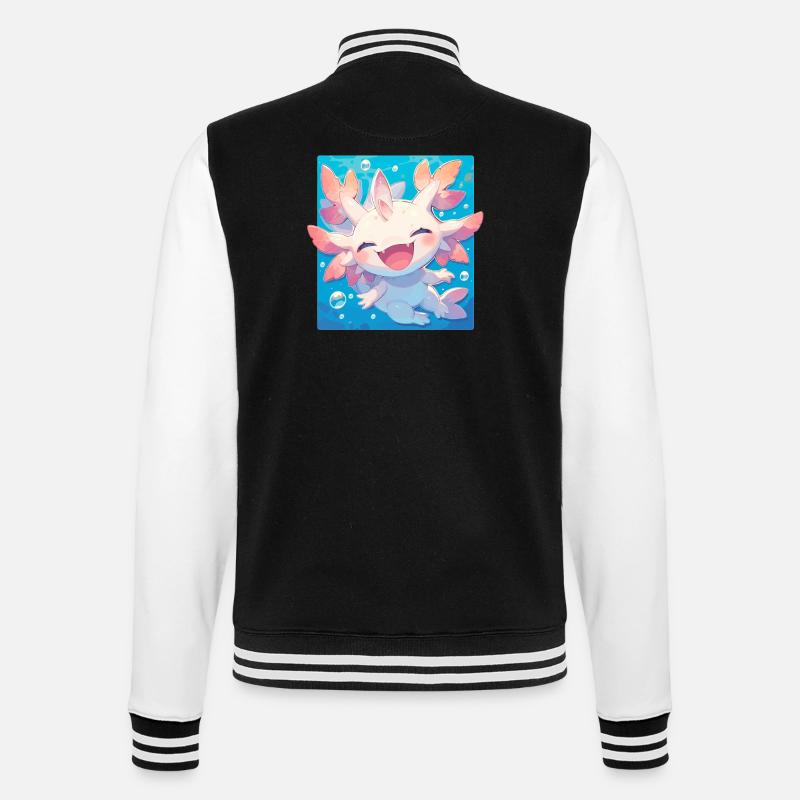 Axolotls Axolotl - College Sweat Jacket - black/white