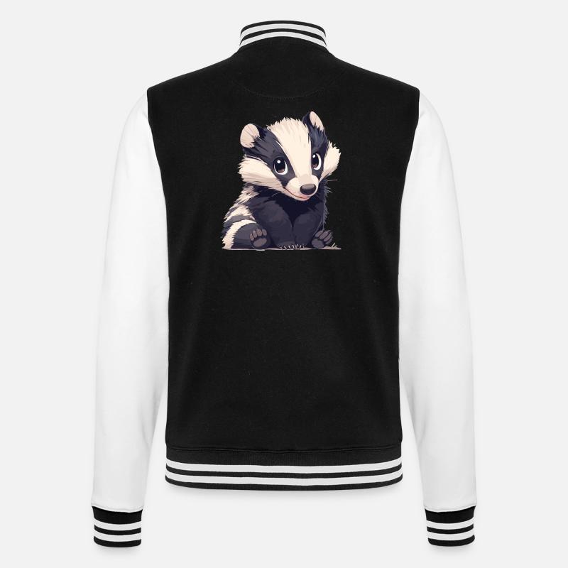 Blaireau Dachse Dachs - Veste Teddy - noir/blanc