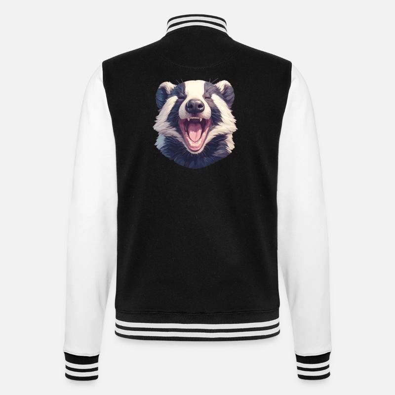 Blaireau Dachse Dachs - Veste Teddy - noir/blanc