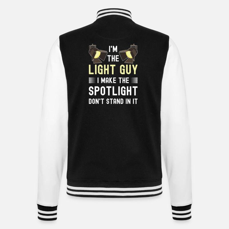 Funny Lighting Technician - College Sweat Jacket - black/white